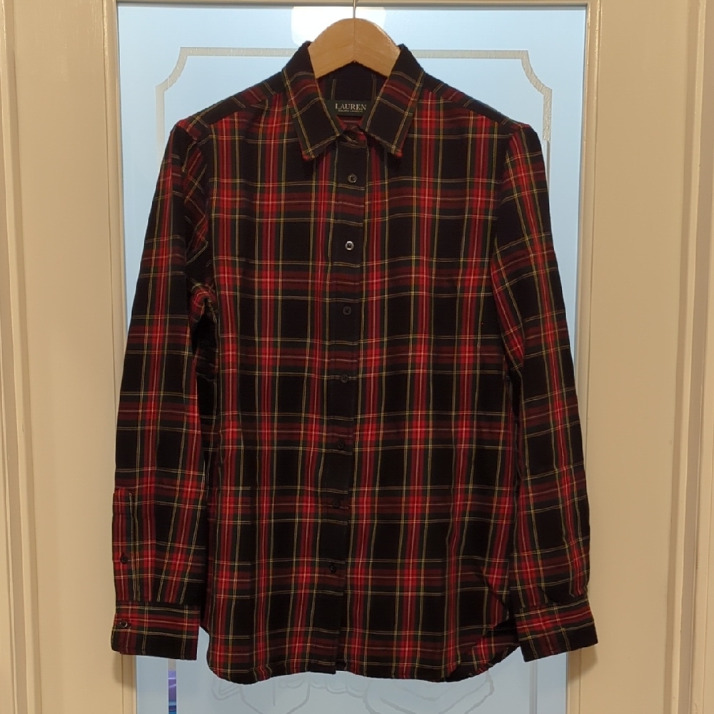 Lauren Ralph Lauren Women's Plaid Button-Down Shirt
